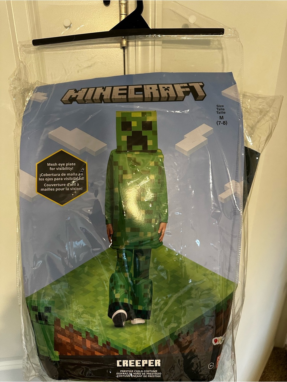 Minecraft Creeper Costume for Kids - Green